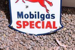 Small Mobil Special Enamel Shield Sign