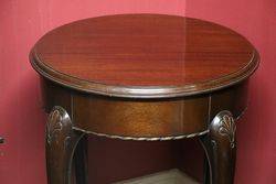 Small Round Mahogany Table 