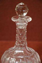 Small Victorian Cut Glass Decanter 