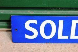 Sold By Enamel Sign