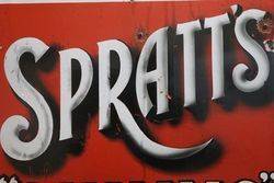 Sprattand39s Enamel Advertising Sign 