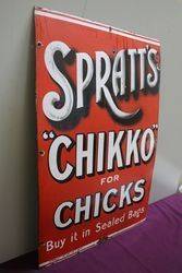 Sprattand39s Enamel Advertising Sign 