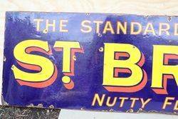 St Bruno Tobacco Enamel Advertising Sign 