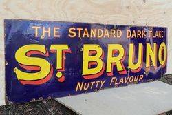 St Bruno Tobacco Enamel Advertising Sign 
