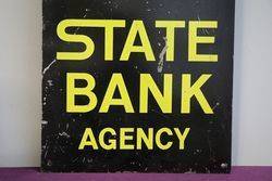 State Bank Agency Sign 