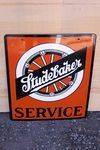 Studebaker Service Near Mint Double Sided Enamel Sign