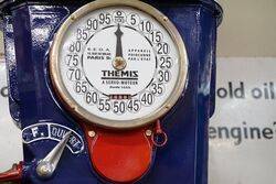 Stunning 1930and39s Themis Deluxe Manual Petrol Pump 