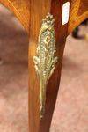 Stunning 19th Century French Marquetry Side Table With Metal Mounts C1890