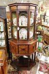 Stunning 19th Century Mahogany Inlaid Rosewood Corner Cabinet C1860