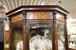 Stunning 19th Century Mahogany Inlaid Rosewood Corner Cabinet C1860