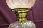 Stunning And Rare 19th Century Victorian Oil Lamp All Original Including Glass Shade