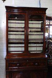 Stunning Antique Mahogany Secratier Bookcase