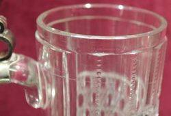 Stunning Cut Glass German Tankard