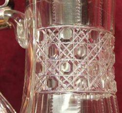 Stunning Cut Glass German Tankard