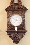 Stunning Late 19th Century Carved Wall Barometer C1895