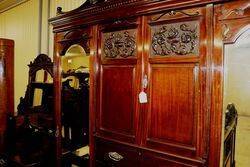 Stunning Late Victorian Mahogany 4 Piece Bedroom Suite 