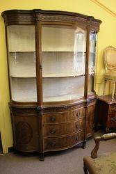 Stunning Late Victorian Mahogany Display Cabinet 
