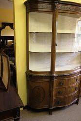 Stunning Late Victorian Mahogany Display Cabinet 