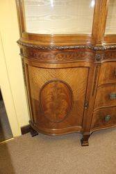 Stunning Late Victorian Mahogany Display Cabinet 