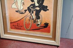 Stunning Original Vintage American SNELL Cycles Print 