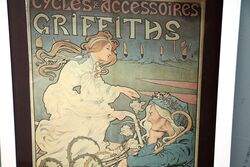 Stunning Original Vintage Griffiths Cycles and Accessoires Print 