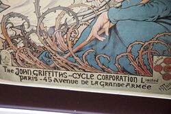 Stunning Original Vintage Griffiths Cycles and Accessoires Print 