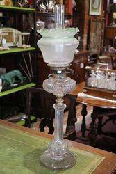 Stunning Quality Cut Lead Glass Oil Lamp