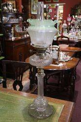 Stunning Quality Cut Lead Glass Oil Lamp