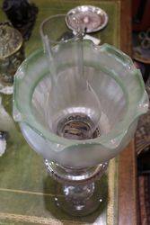 Stunning Quality Cut Lead Glass Oil Lamp