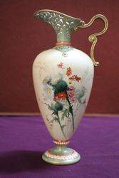 Stunning Royal Worcester Pierced Ewer C1902 