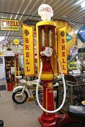 Stunning Vintage SATAM 2 Door Cabinet Petrol Pump