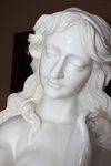 Stunning White Marble Statue of a Maiden