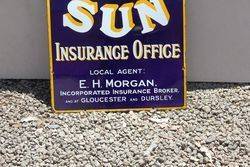 Sun Insurance Enamel Advertising Sign