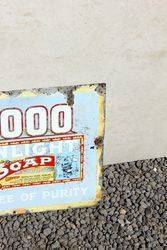 Sunlight Soap Enamel Advertising Sign