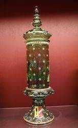 Superb 19th Century German Hand Decorated Vase  