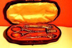 Superb C19th French Sewing Kit  Complete 