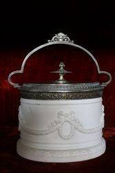 Superb Quality 19th Century SilverPlated Biscuit Barrel 