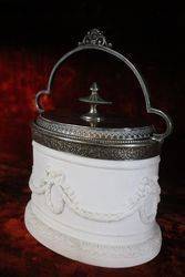 Superb Quality 19th Century SilverPlated Biscuit Barrel 