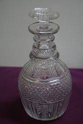 Superb Quality Late George III 3 Ring Cut Glass Decanters 