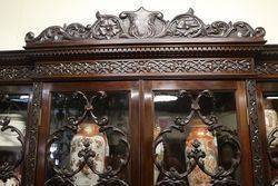 Superb Victorian Mahogany 4 Door Breakfront Bookcase