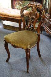 Superb set of  6 Antique Cab Leg Walnut Chairs