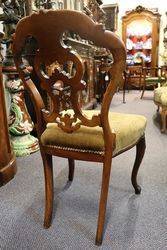 Superb set of  6 Antique Cab Leg Walnut Chairs