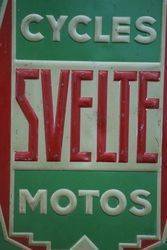 Svelte Cycles Embossed Tin Double Sign 