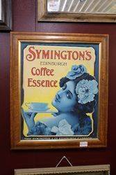 Symingtonand39s Coffee Framed Advertising Card 