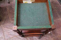 Tea Trolley  Games Table Barley Twist Legs 