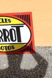 Terrot Cycles and Motors Double Sided Enamel Sign