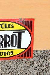 Terrot Cycles and Motors Double Sided Enamel Sign