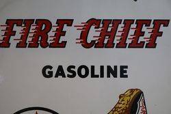 Texaco Gasoline Fire Chief Sign 