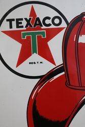 Texaco Gasoline Fire Chief Sign 