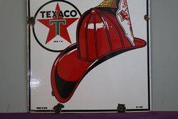 Texaco Gasoline Fire Chief Sign 